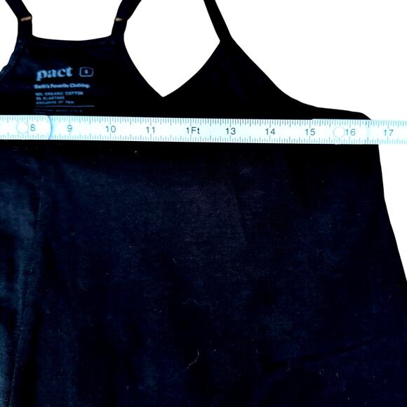 Pact Womens S Organic Cotton Lounge Jumpsuit T Back Built In Bra Adjustable - Picture 8 of 10